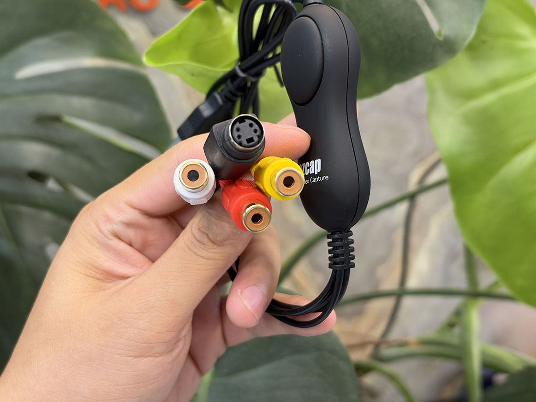 Cáp ghi hình USB sang AV RCA, S-video capture FullHD1080 cho máy siêu âm, nội soi - thương hiệu EZCAP chất lượng cao