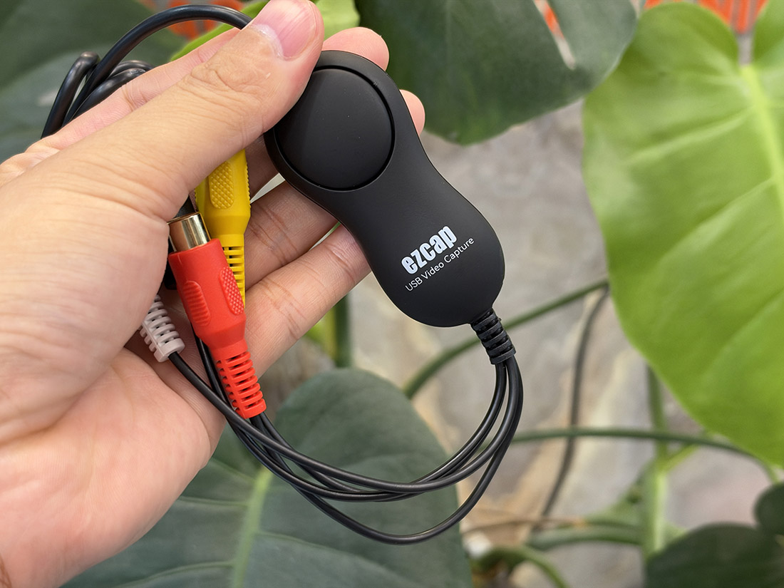 Cáp ghi hình USB sang AV RCA, S-video capture FullHD1080 cho máy siêu âm, nội soi - thương hiệu EZCAP chất lượng cao