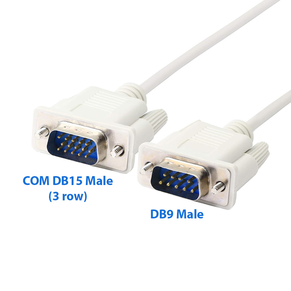 Cáp COM RS232 DB9 male to DB15 Male (3 hàng)