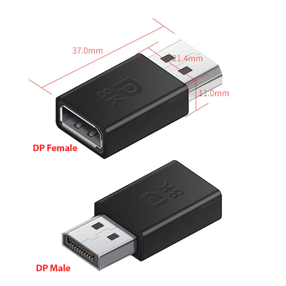 Đầu nối Displayport đực-cái 8K