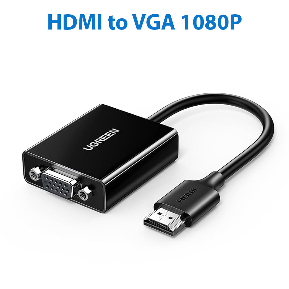 Cáp chuyển đổi  HDMI to VGA 1080p Adapter Ugreen 90813